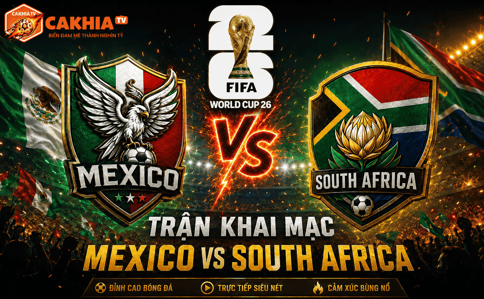 Nhận Định Trước Trận Mexico vs South Africa: Màn Khai Mạc Đầy Cảm Xúc Của World Cup 2026